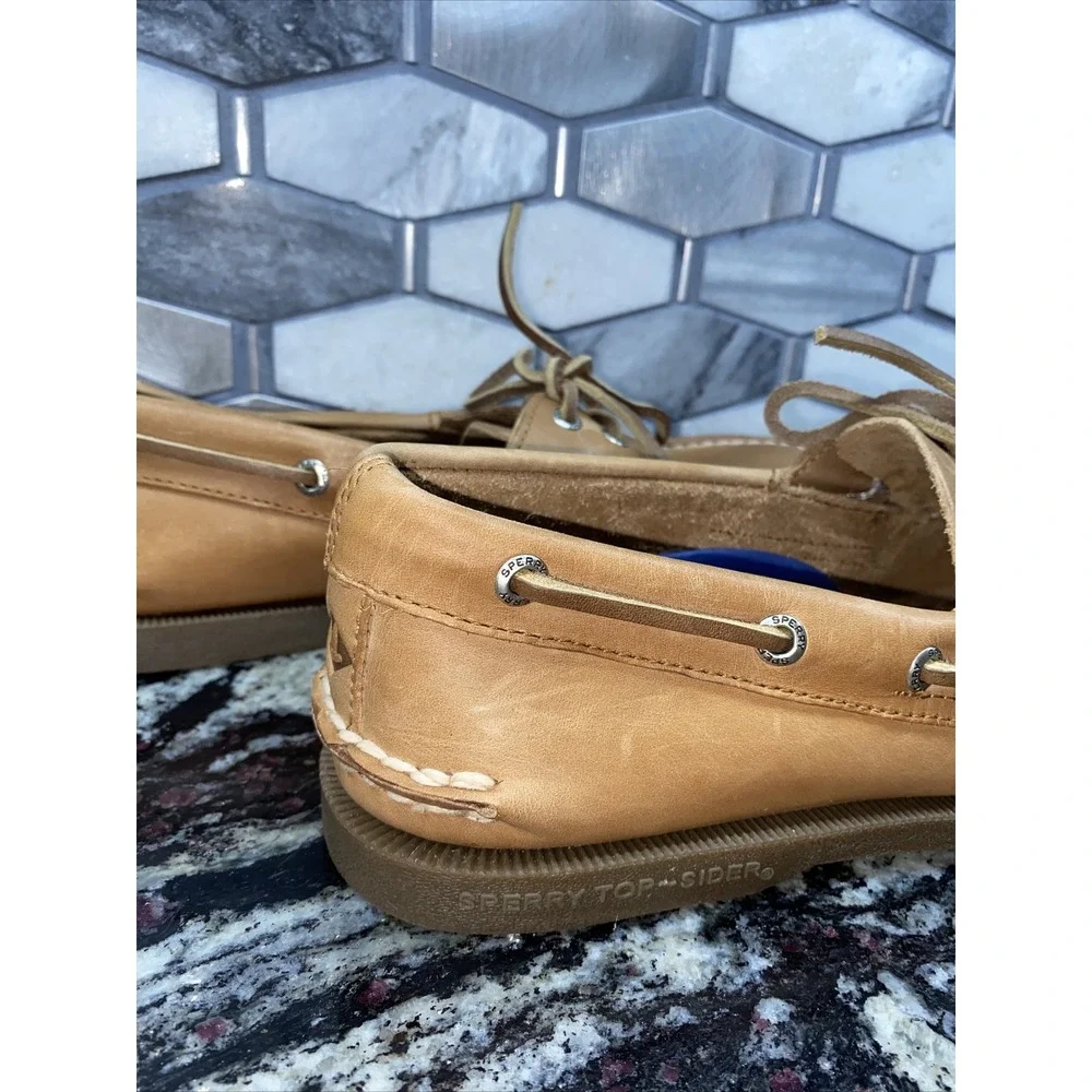 Sperry Mens Authentic Original 2-i Leather Boat‎ Shoe, Sahara, sz 9